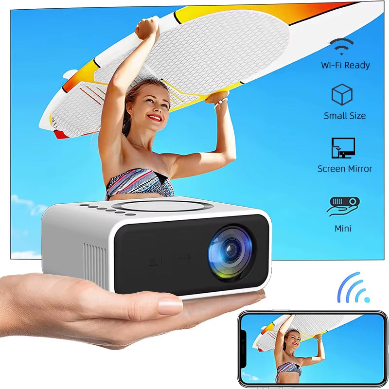 YT300 Projector Mini Portable High Quality Beamer Outdoor Camping Smartphone Wireless Mirroring Supported Home Theater
