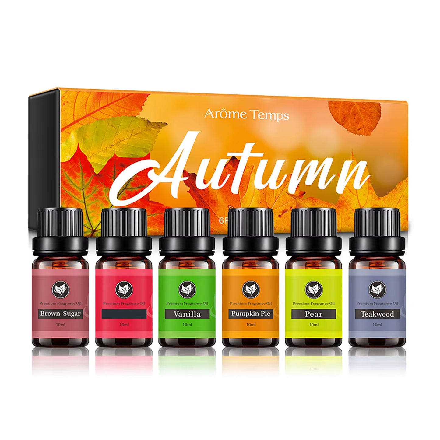 10Ml 6 Bottles Aromatic Plant Fragrance Oil Aromatherapy Diffusers Freshening Air Relieve Stress Essential Oil