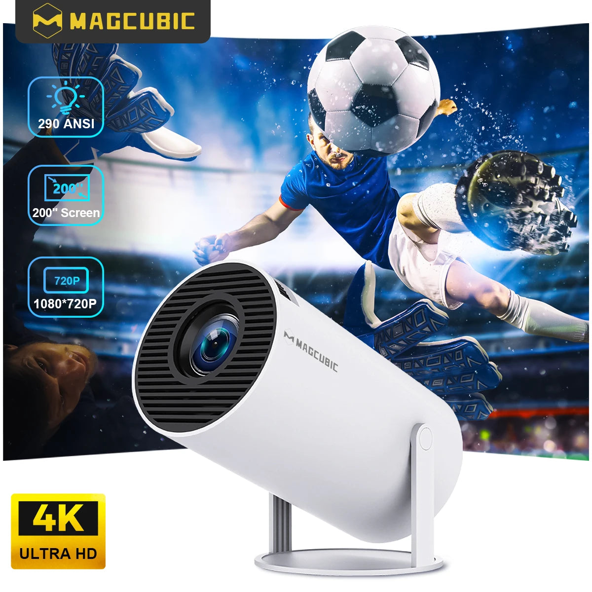 Projector HY300 PRO 4K 