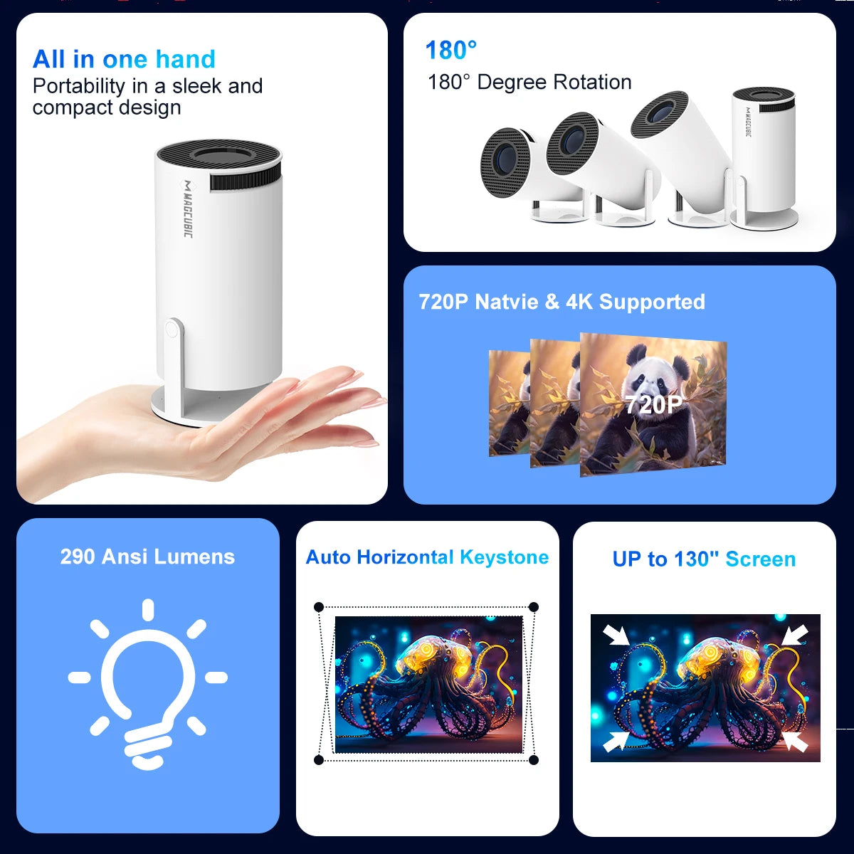 Projector HY300 PRO 4K 